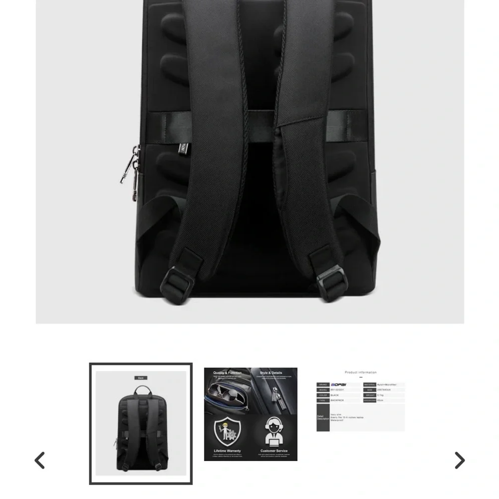 Bopai slim ultalight computer backpack - Picture 4 of 7